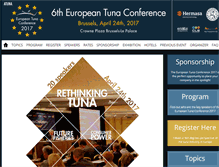 Tablet Screenshot of europeantunaconference.com